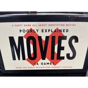Poorly Explained Movies Game by Galison and Brass Monkey (2023, Game) Open Box